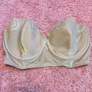 Elegant Light Pink Lace Women's Bustier